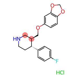 3-((1,3-benzodioxol-5-yloxy)methyl)-4-(4-fluorophenyl)-,hydrochloride,(3s-trans)-piperidin