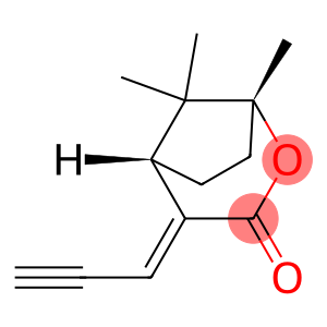 2-Oxabicyclo[3.2.1]octan-3-one,1,8,8-trimethyl-4-(2-propynylidene)-,(1R,4E,5S)-(9CI)