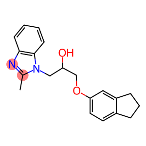 1-(2,3-dihydro-1H-inden-5-yloxy)-3-(2-methyl-1H-benzimidazol-1-yl)-2-propanol