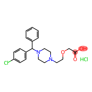 2-[2-[4-[(4-chlorophenyl)-phenyl-methyl]piperazin-1-yl]ethoxy]acetic acid dihydrochloride