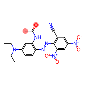 Acetamide, N-(2-(2-(2-cyano-4,6-dinitrophenyl)diazenyl)-5-(diethylamino)phenyl)-