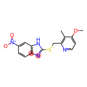 1H-Benzimidazole, 2-[[(4-methoxy-3-methyl-2-pyridinyl)methyl]thio]-6-nitro-