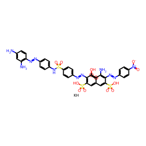 2,7-Naphthalenedisulfonic acid, 4-amino-6-4-4-(2,4-diaminophenyl)azophenylaminosulfonylphenylazo-5-hydroxy-3-(4-nitrophenyl)azo-, dipotassium salt