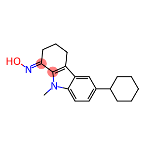6-cyclohexyl-9-methyl-2,3,4,9-tetrahydro-1H-carbazol-1-one oxime