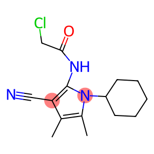 2-CHLORO-N-(3-CYANO-1-CYCLOHEXYL-4,5-DIMETHYL-1H-PYRROL-2-YL)ACETAMIDE