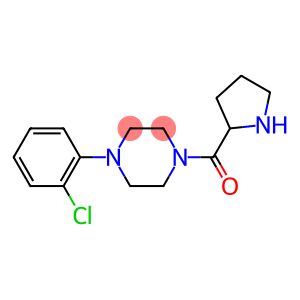 1-(2-chlorophenyl)-4-(pyrrolidin-2-ylcarbonyl)piperazine