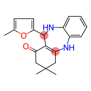 3,3-dimethyl-11-(5-methyl-2-furyl)-2,3,4,5,10,11-hexahydro-1H-dibenzo[b,e][1,4]diazepin-1-one