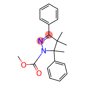 4,5-Dihydro-4,4,5-trimethyl-3,5-diphenyl-1H-pyrazole-1-carboxylic acid methyl ester