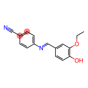 4-{[(E)-(3-ethoxy-4-hydroxyphenyl)methylidene]amino}benzonitrile