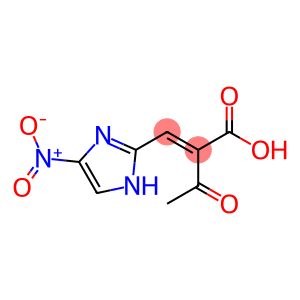 3-(5-nitro-2-imidazolyl)-2-acetylpropenoic acid