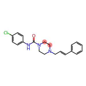 N-(4-chlorophenyl)-4-cinnamyl-1-piperazinecarboxamide