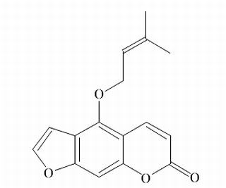 7H-Furo[3,2-g][1]benzopyran-7-one, 4-((3-methyl-2-butenyl)oxy)-