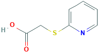 2-pyridin-1-ium-2-ylsulfanylethanoate
