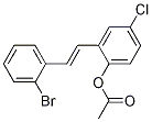 2-[(E)-2-(2-Bromophenyl)vinyl]-4-chlorophenyl acetate