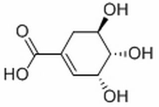 Shikimic acid,(3R,4S,5R)-()-3,4,5-Trihydroxy-1-cyclohexenecarboxylic acid
