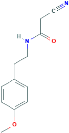2-cyano-N-[2-(4-methoxyphenyl)ethyl]ethanamide