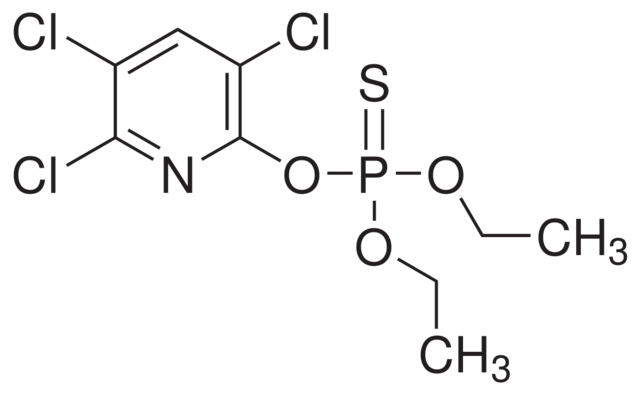 Phosphorothioic acid O,O-diethyl O-(3,5,6-trichloro-2-pyridinyl) ester