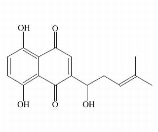 5,8-dihydroxy-2-[(1R)-1-hydroxy-4-methylpent-3-en-1-yl]naphthalene-1,4-dione