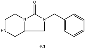 Imidazo[1,5-a]pyrazin-3(2H)-one, hexahydro-2-(phenylmethyl)-, hydrochloride (1:1)