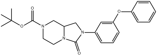 Imidazo[1,5-a]pyrazine-7(1H)-carboxylic acid, hexahydro-3-oxo-2-(3-phenoxyphenyl)-, 1,1-dimethylethyl ester