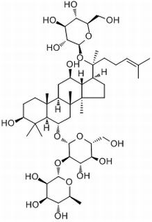 2-O-(6-Deoxy-alpha-L-mannopyranosyl)-(3beta,6alpha,12beta)-20-(beta-D-glucopyranosyloxy)-3,12-dihydroxydammar-24-en-6-yl-beta-D-glucopyranoside