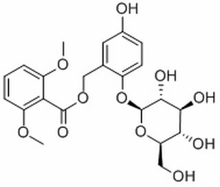 [5-Hydroxy-2-[(2S,3R,4S,5S,6R)-3,4,5-trihydroxy-6-(hydroxymethyl)oxan-2-yl]oxyphenyl]methyl-2,6-dimethoxybenzoate