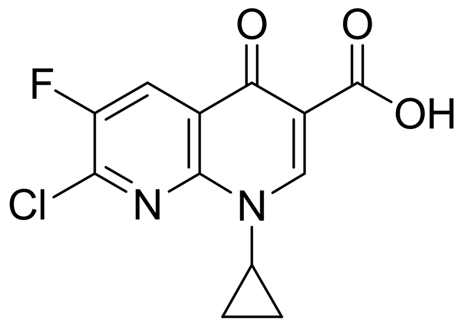 1-环丙基-4-氧代-6-氟-7-氯-1,4-二氢-1,8-萘啶-3-甲酸乙酯