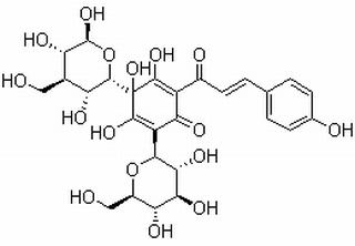 2,5-Cyclohexadien-1-one, 2,4-di-beta-D-glucopyranosyl-3,4,5-trihydroxy-6-((2E)-3-(4-hydroxyphenyl)-1-oxo-2-propenyl)-