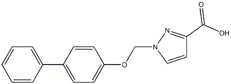 1-(BIPHENYL-4-YLOXYMETHYL)-1 H-PYRAZOLE-3-CARBOXYLIC ACID