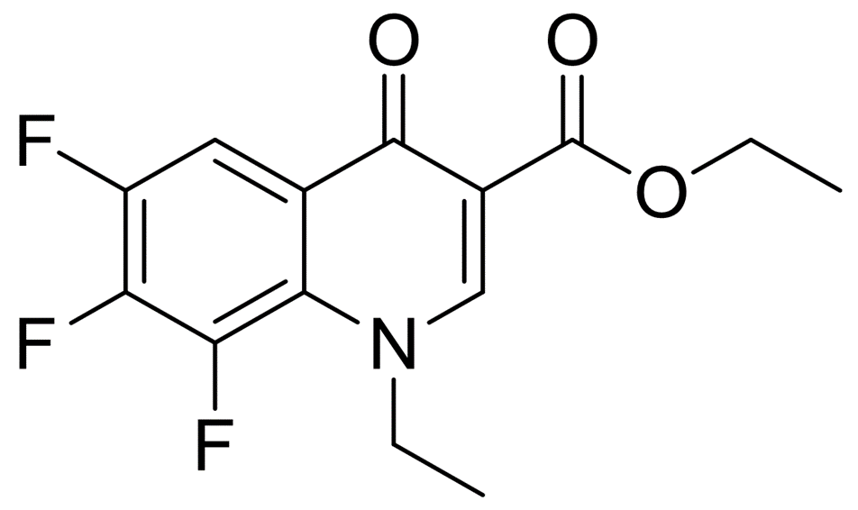 1-Ethyl-6,7,8-trifluoro-4-oxohydroquinone-3-carboxylic acid ethyl ester