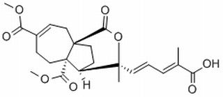 (2E,4E)-5-[(4aS)-4a-(acetyloxy)-7-(methoxycarbonyl)-3-methyl-1-oxo-3,4,4a,5,6,9-hexahydro-4,9a-ethanocyclohepta[c]pyran-3(1H)-yl]-2-methylpenta-2,4-dienoic acid