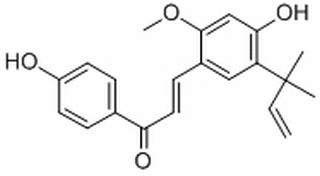 4′,4-Dihydroxy-3-α,α-dimethylallyl-6-methoxychalcone