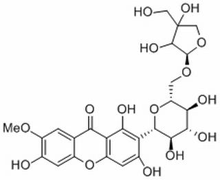 9H-Xanthen-9-one,2-(6-O-D-apio-b-D-furanosyl-b-D-glucopyrano...