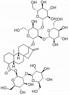 (4alpha)-13-[(O-beta-D-Glucopyranosyl-(1-2)-O-[beta-D-glucopyranosyl-(1-3)]-beta-D-glucopyranosyl)oxy]kaur-16-en-18-oic acid 2-O-beta-D-glucopyranosyl-beta-D-glucopyranosyl ester