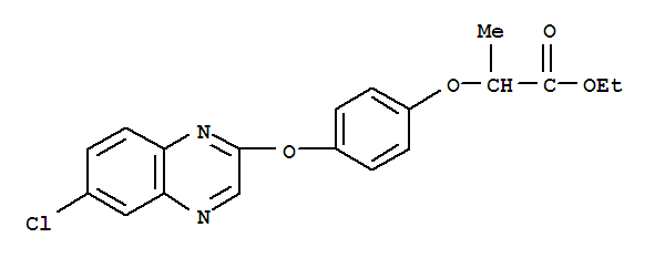 Propanoicacid, 2-[4-[(6-chloro-2-quinoxalinyl)oxy]phenoxy]-, ethyl ester