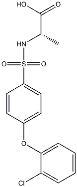 ALANINE, N-[[4-(2-CHLOROPHENOXY)PHENYL]SULFONYL]-