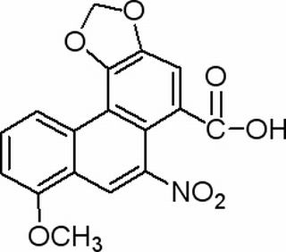 3,4-Methylenedioxy-8-methoxy-10-nitro-1-phenanthrenecarboxylic acid
