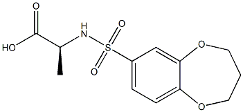 2-[(3,4-DIHYDRO-2H-1,5-BENZODIOXEPIN-7-YLSULFONYL)AMINO]PROPANOIC ACID