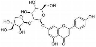 7-[(2-O-D-Apio-β-D-furanosyl-β-D-glucopyranosyl)oxy]-5-hydroxy-2-(4-hydroxyphenyl)-4H-1-benzopyran-4-one