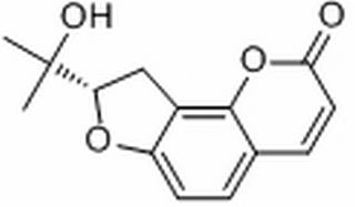 2H-Furo(2,3-h)-1-benzopyran-2-one, 8,9-dihydro-8-(1-hydroxy-1-methylethyl)-