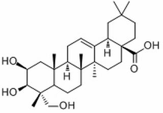 Olean-12-en-28-oic acid, 2,3,23-trihydroxy-, (2β,3β,4α)-