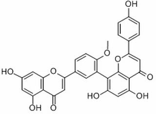 4H-1-benzopyran-4-one, 8-[5-(5,7-dihydroxy-4-oxo-4H-1-benzopyran-2-yl)-2-methoxyphenyl]-5,7-dihydroxy-2-(4-hydroxyphenyl)-