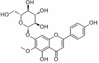 7-(beta-D-Glucopyranosyloxy)-5-hydroxy-2-(4-hydroxyphenyl)-6-methoxy-4H-1-Benzopyran-4-one
