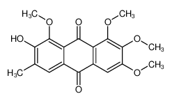 2-Hydroxy-1,6,7,8-tetramethoxy-3-methylanthraquinone