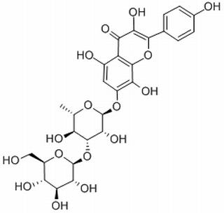 4H-1-Benzopyran-4-one, 7-[(6-deoxy-3-O-β-D-glucopyranosyl-α-L-mannopyranosyl)oxy]-3,5,8-trihydroxy-2-(4-hydroxyphenyl)-