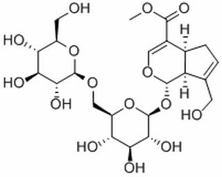 Methyl (1S,4aS,7aS)-1-{[6-O-(beta-D-glucopyranosyl)-beta-D-glucopyranosyl]oxy}-7-(hydroxymethyl)-1,4a,5,7a-tetrahydrocyclopenta[c]pyran-4-carboxylate