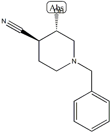 4-Piperidinecarbonitrile, 3-hydroxy-1-(phenylMethyl)-, (3R,4R)-rel-