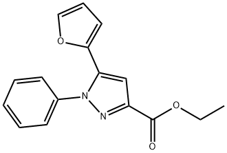 1H-Pyrazole-3-carboxylic acid, 5-(2-furanyl)-1-phenyl-, ethyl ester