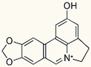 (1,3)Dioxolo(4,5-J)pyrrolo(3,2,1-de)phenanthridinium, 4,5-dihydro-2-hydroxy- (9ci)