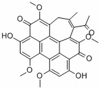6-acetyl-8,9-dihydroxy-3,7,11,12-tetramethoxy-5-methyl-1H-cyclohepta[ghi]perylene-1,2(4H)-dione